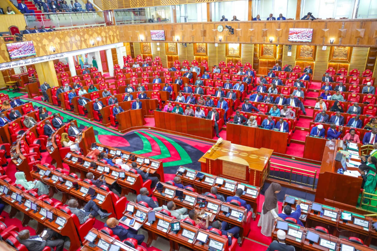 Inside the National Assembly during a past session. /PARLIAMENT KENYA