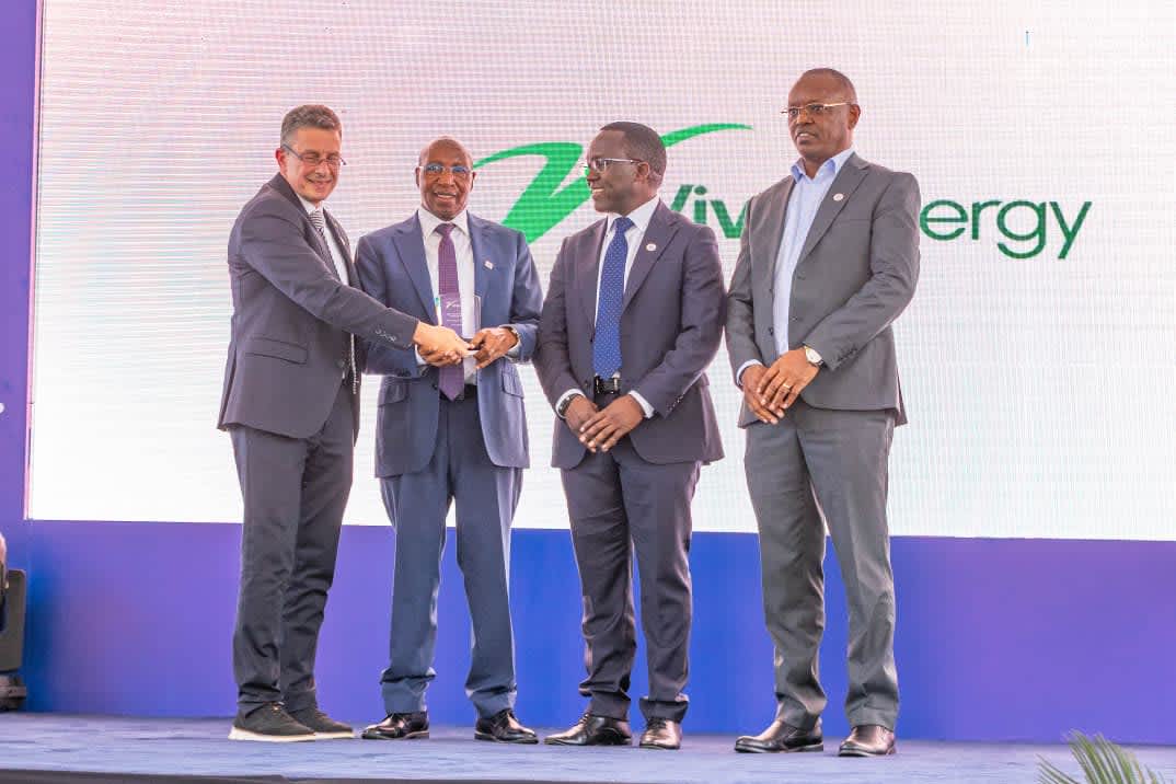 From left: Kerim Kermen VP Lubricants, Vivo Energy, Eng. Peter Njeru- Founder and CEO RIVA Petroleum, Peter Murungi- Managing Director, Vivo Energy Kenya, Stephen Gikonyo- Lubricants Sales and Marketing Manager Vivo Energy Kenya. /PHOTO