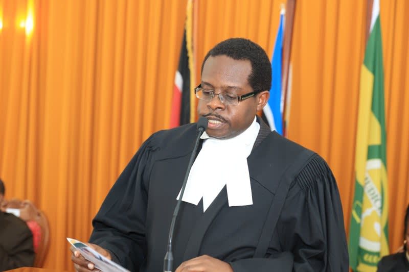 Law Society of Kenya (LSK) President Charles Kanjama during a past court session. /THE STAR