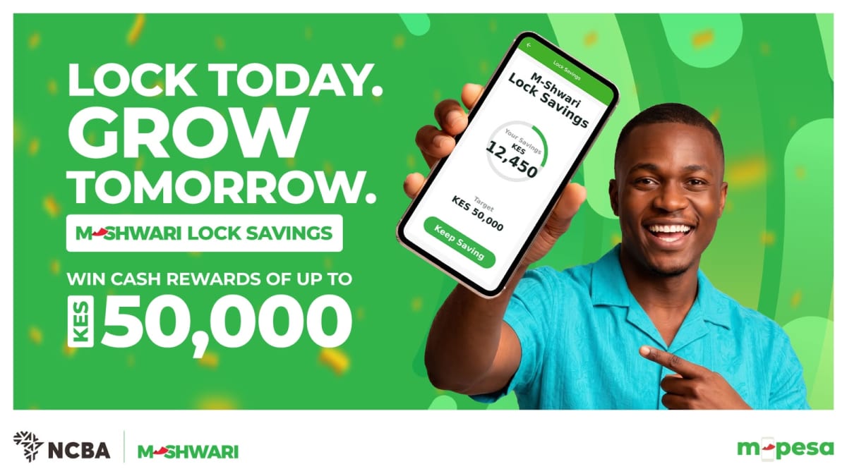 M-Shwari has launched the Smart Savers Campaign, rewarding customers with cash prizes of up to Ksh 50,000 for saving consistently through its Lock Savings product. /SAFARICOM