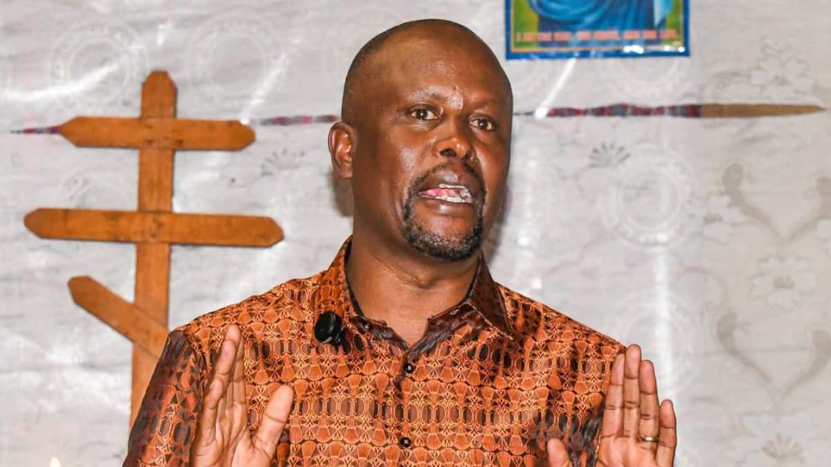Kanini Kega speaking at a church service on July 12, 2026. /KANINI KEGA