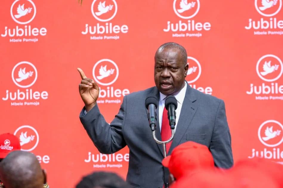 Jubilee Deputy Party Leader Dr. Fred Matiang’i speaks during a meeting with aspirants from Nairobi County on May 26, 2026. /CITIZEN DIGITAL