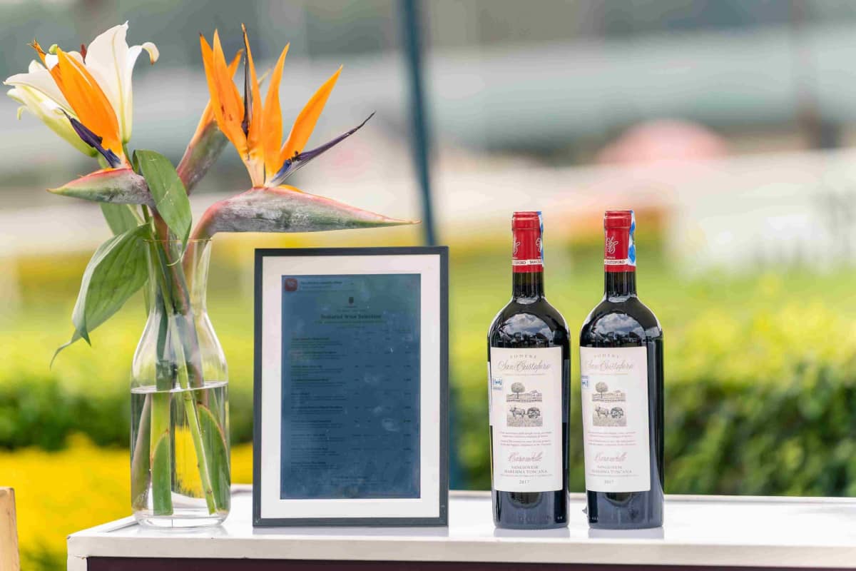 A selection of Italian wines on display during The Wine Fair at The Jockey Club of Kenya in Nairobi. /PHOTO