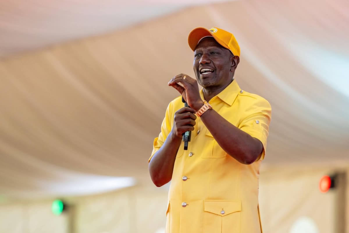 President William Ruto speaking at a past UDA event. /PCS
