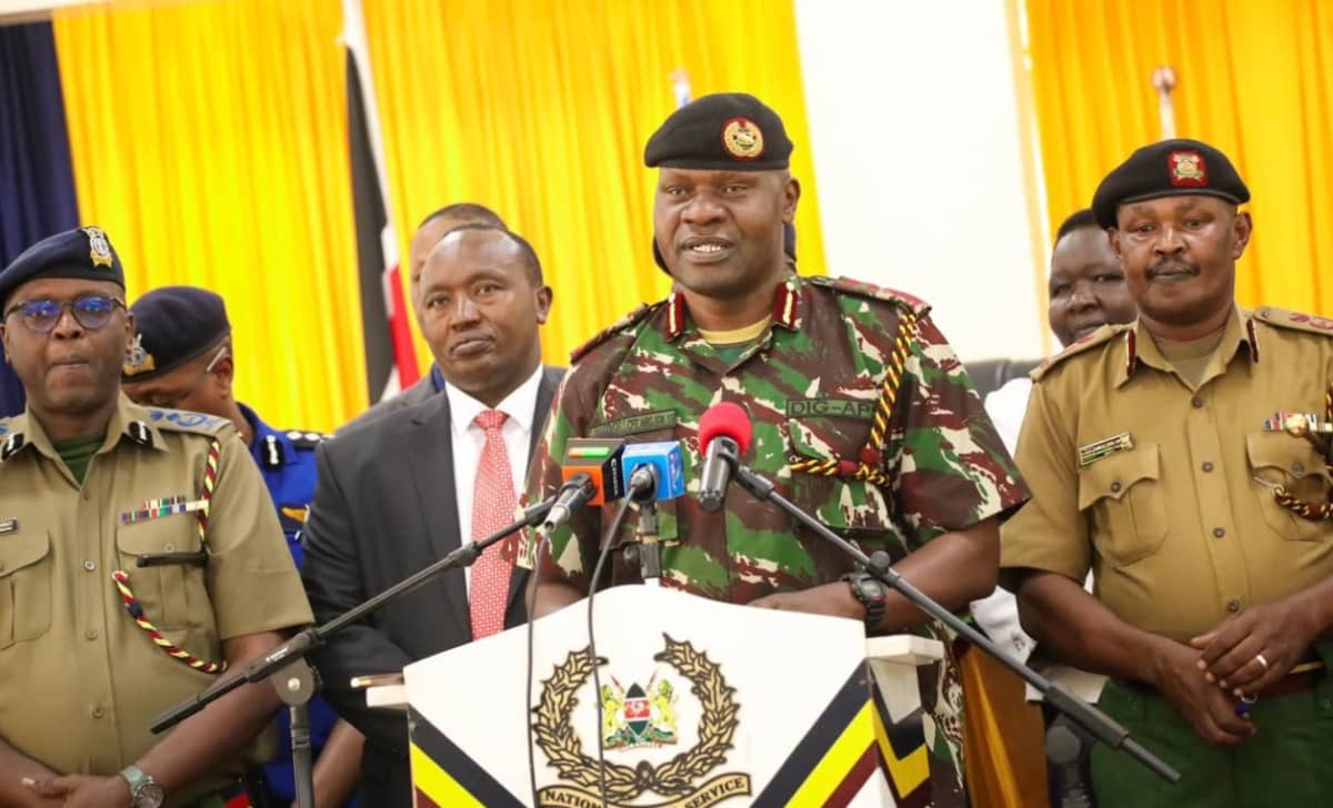 Deputy Inspector General of Police Gilbert Masengeli during a past event. /NATIONAL POLICE SERVICE