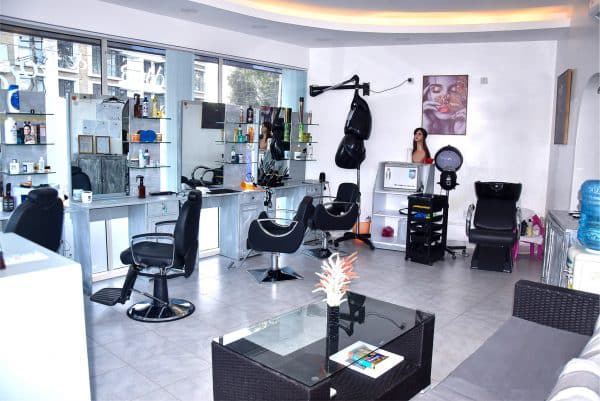 Photo of a beauty and hair salon somewhere in Kenya. /UZAMART