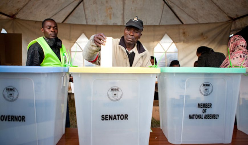 A citizen casting his vote during a past general election in Kenya. /STANDARD DIGITAL