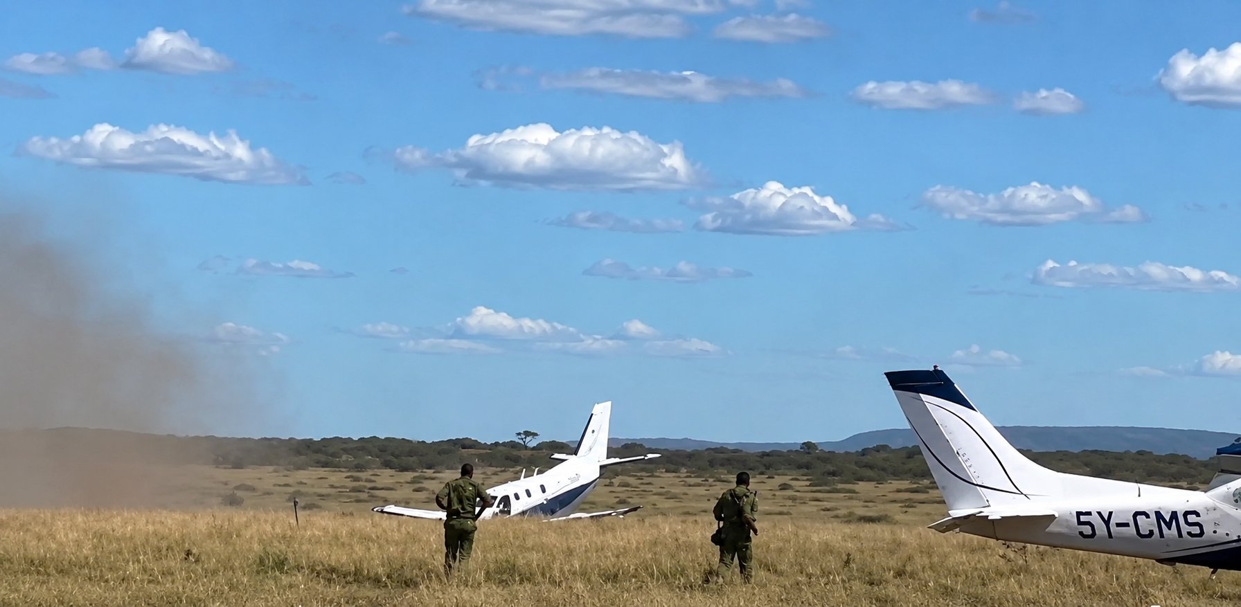 A plane that crash-landed at Maasai Mara on June 1, 2026. /X
