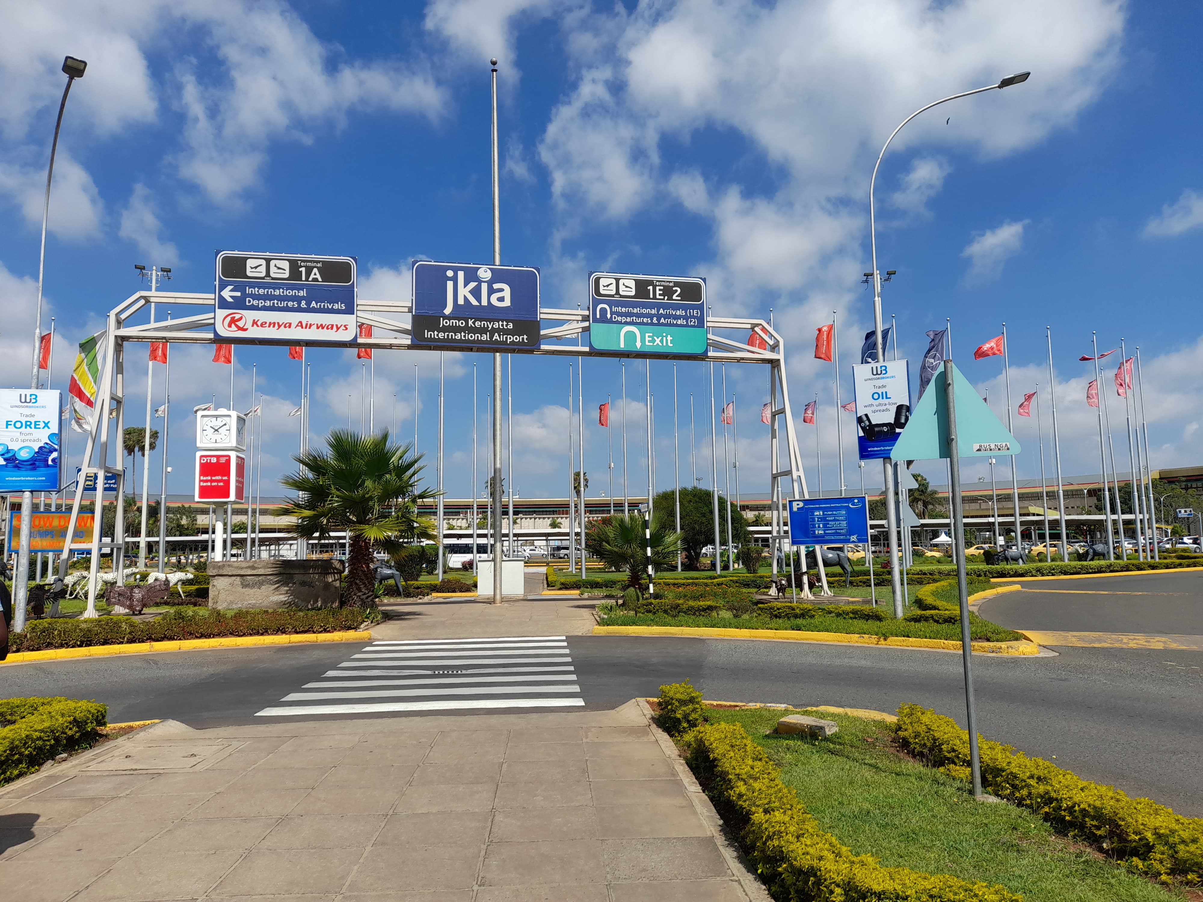 Entrance to Jomo Kenyatta International Airport (JKIA) in Nairobi, Kenya in this photo taken on December 4, 2024. /MARVIN CHEGE
