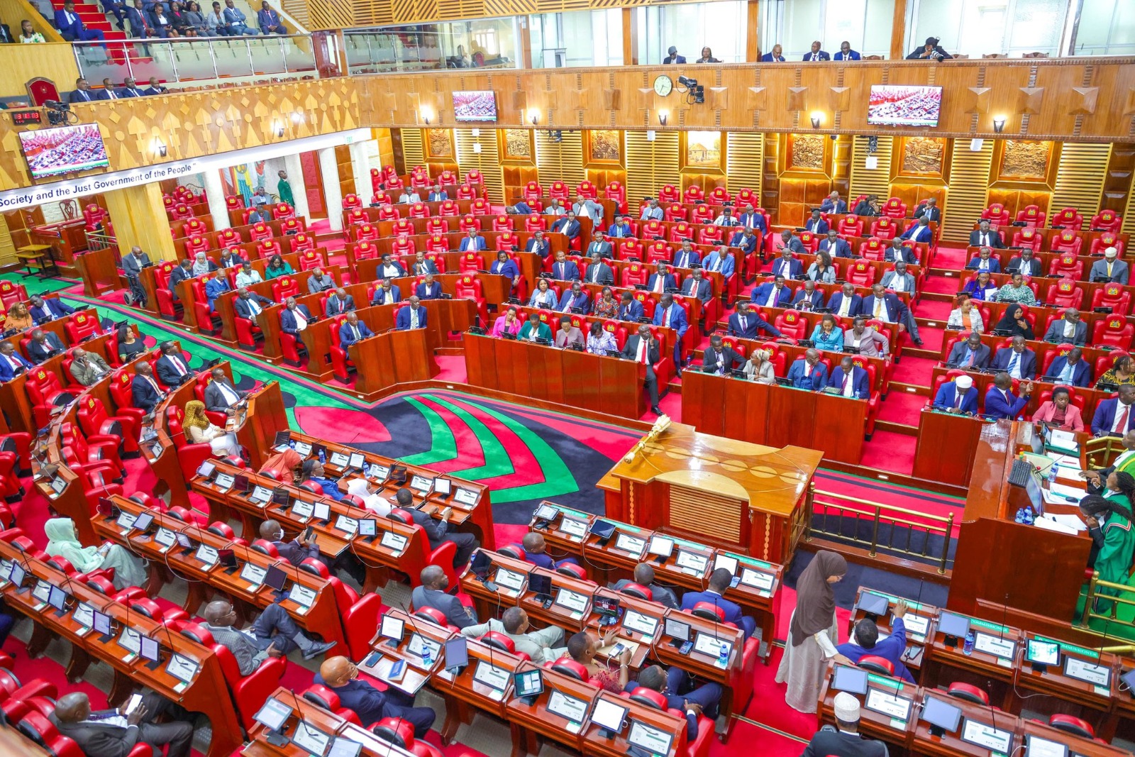 Inside the National Assembly during a past session. /PARLIAMENT KENYA