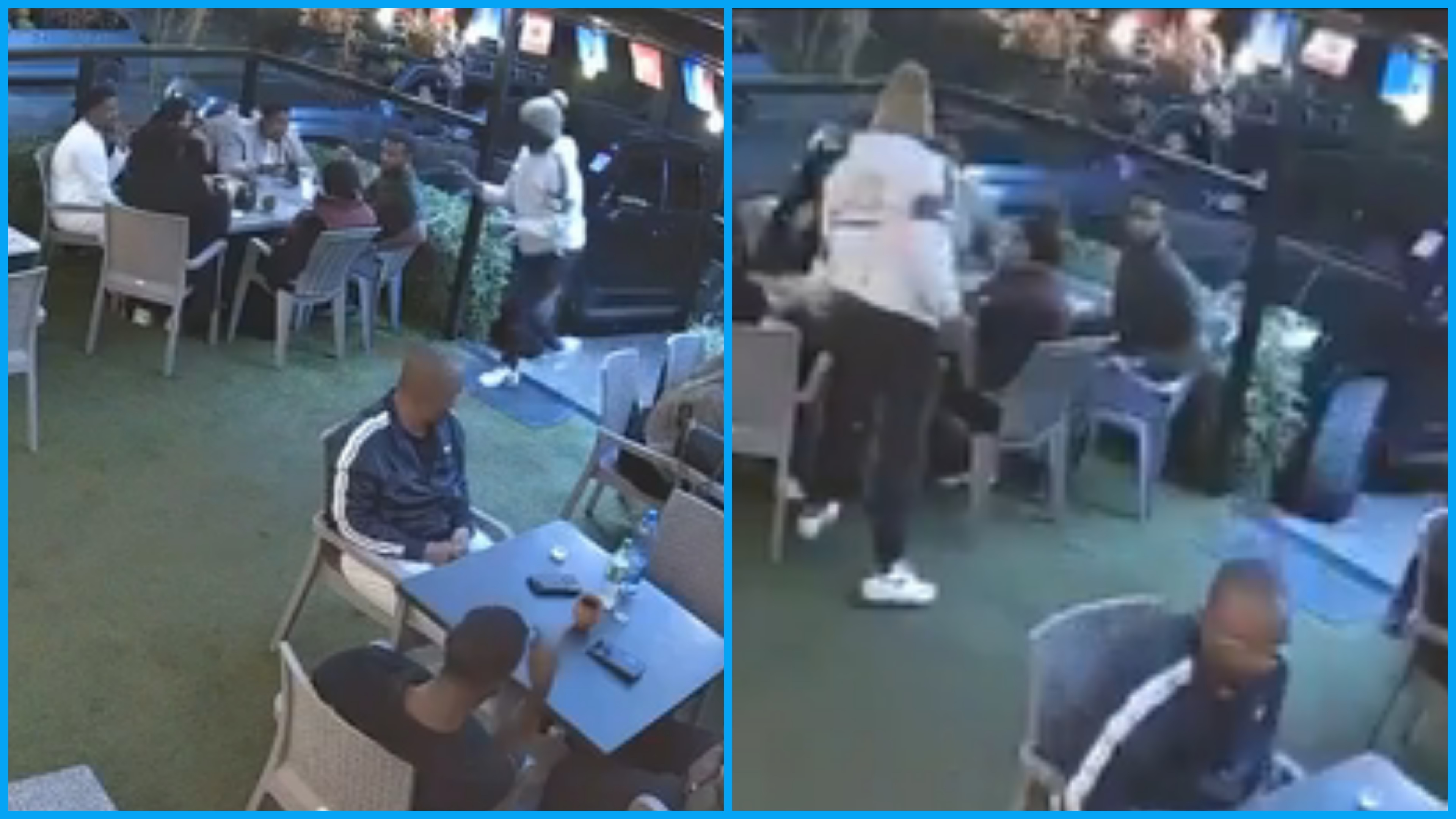 CCTV footage captures moments armed robbers stormed a Nairobi cafe, robbing customers on July 4, 2026. /NELSON HAVI.X