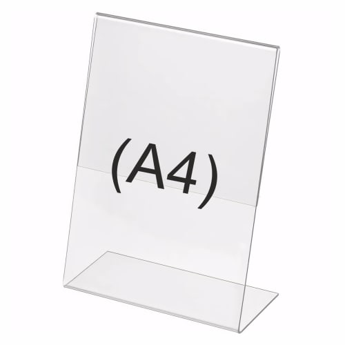 A4 məlumat tutucu, məlumat tutucu, menu holder, menu tutucu, Paper Holder, Plastik masaüstü, Стойка для бумаги формата А4
