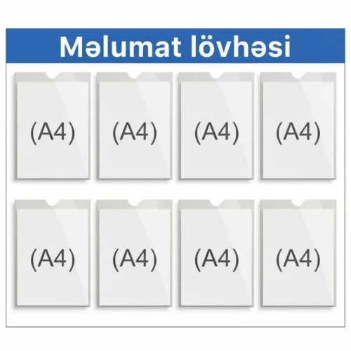 ciblikli lövhər, İnfo board, məlumat tutucu, Paper Holder, информационные доски, Информационные стенды, Стойка для бумаги