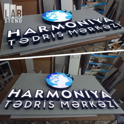 Illuminated letters, Qabarıq işıqlı hərflər, Световые буквы