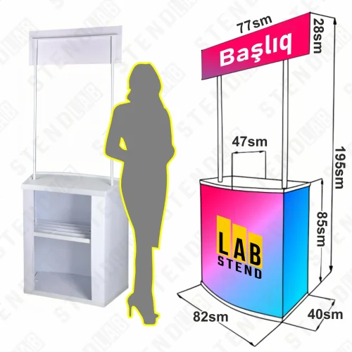 Promo Table – lightweight and portable promo table, Promo Table – yüngül və daşına bilən promo masa, Промо-стол – лёгкий и мобильный промо-стол