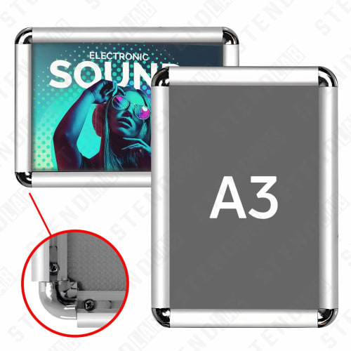A3 Açılır-Bağlanır Çərçivə, A3 Folding Frame, Afiş çərçivəsi, Eloksal çərçivə, məlumat tutucu, menu holder, Ofis reklam çərçivəsi, Рамка-раскладушка формата А3