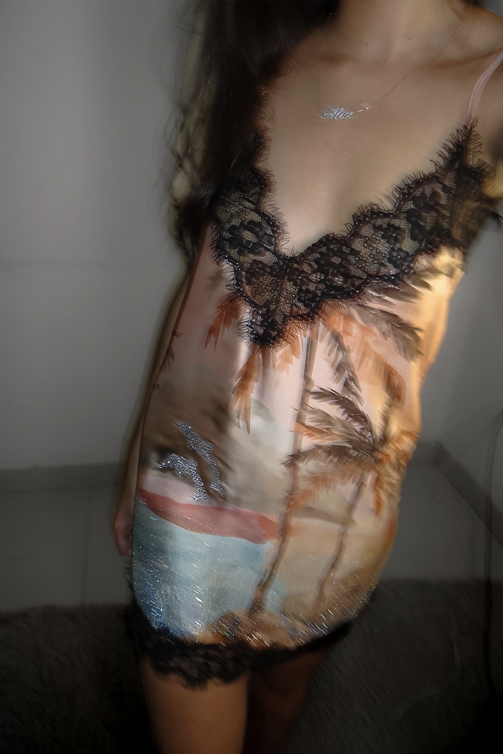 Vestido Cetim Golfinho