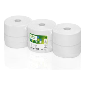 Jumbo-Toilettenpapier 2-lagig Recycling hochweiß, Satino comfort