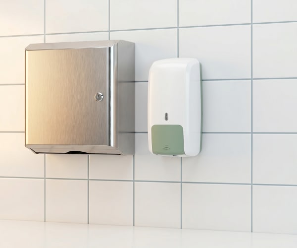 Spender & Systeme — Papier-, Seifen- und Desinfektionsspender