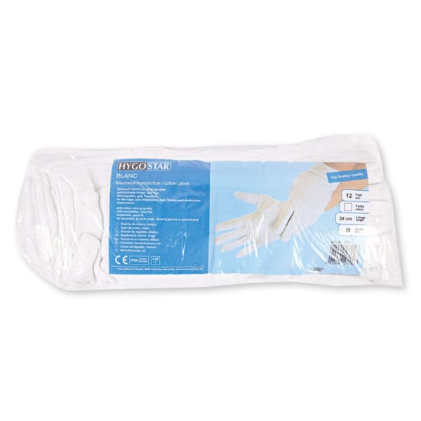 HygoStar® Baumwollhandschuhe Blanc