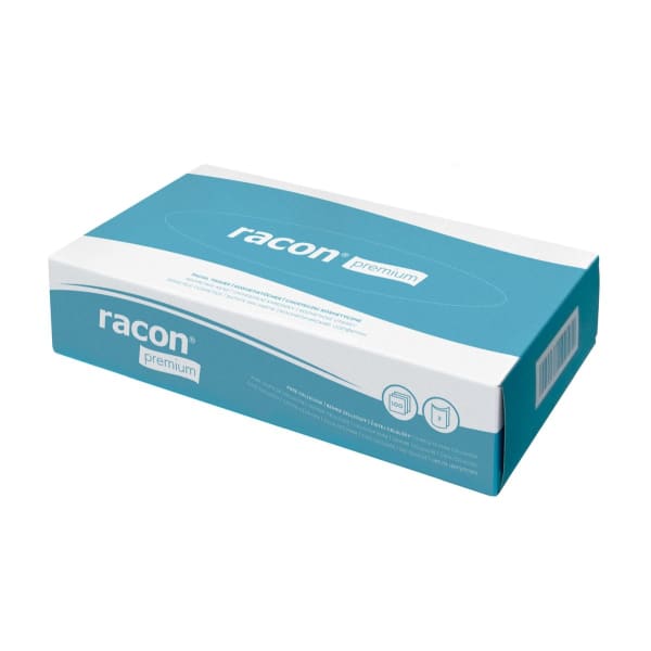 Kosmetiktücher 2-lagig Zellstoff hochweiß 40 x 100 Tücher, TEMCA racon premium