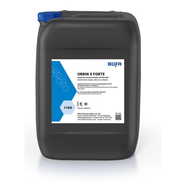 Büfa Orbin S Forte alkalischer Schaumreiniger mit Aktivchlor 11 kg