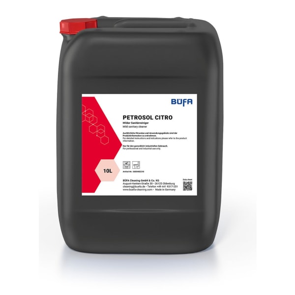 Büfa Petrosol Citro milder Sanitärreiniger auf Fruchtsäurebasis 10 L