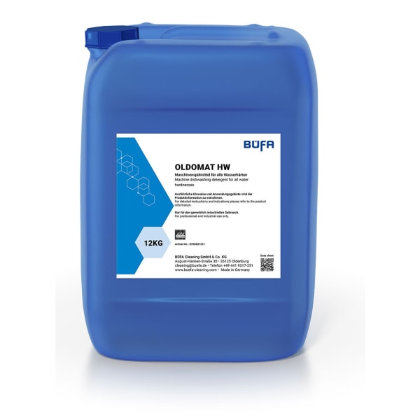 Büfa Oldomat HW Maschinenspülmittel für alle Wasserhärten 12 kg