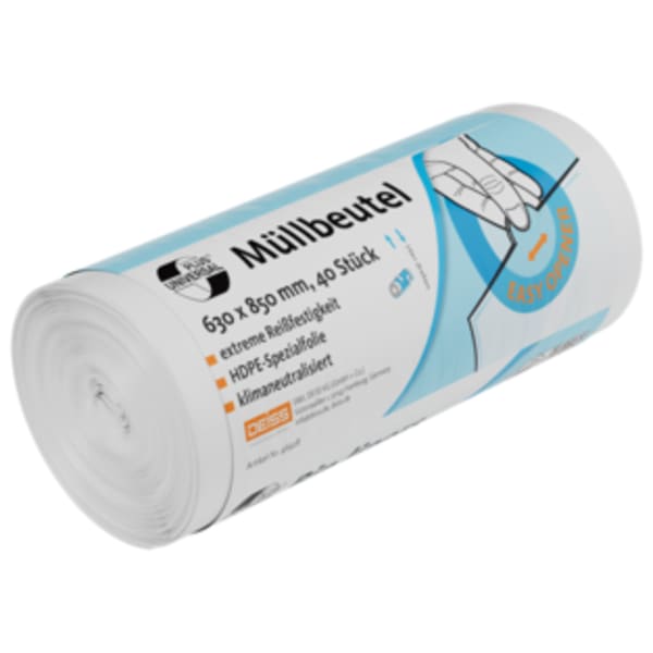 DEISS Universal Plus HDPE Müllbeutel, 390 x 490 mm