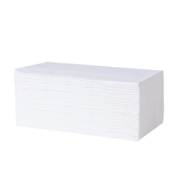 Papierhandtücher V-Falz 2-lagig 25 x 23 cm Zellstoff hochweiß, Huchtemeier