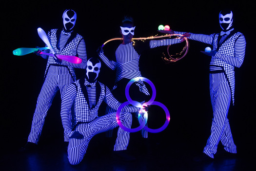 LED zsonglőr show
