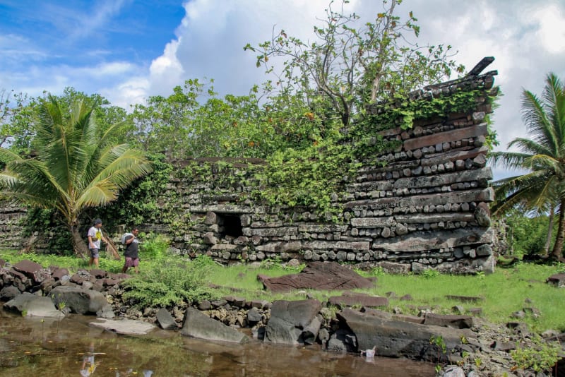 The stone walls of Nan Madol