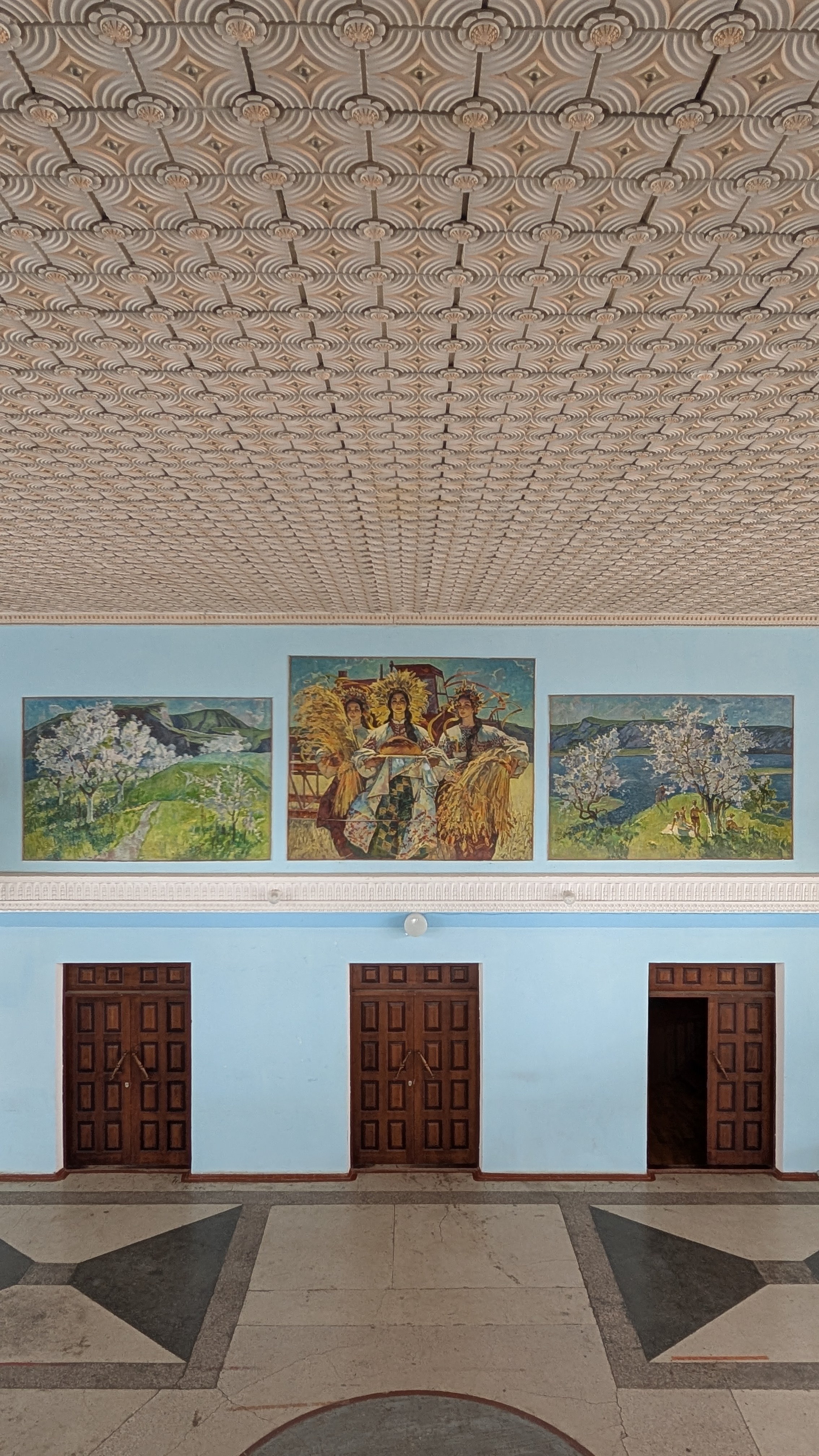 Mural - Harvest and Spring - Rașcov House of Culture