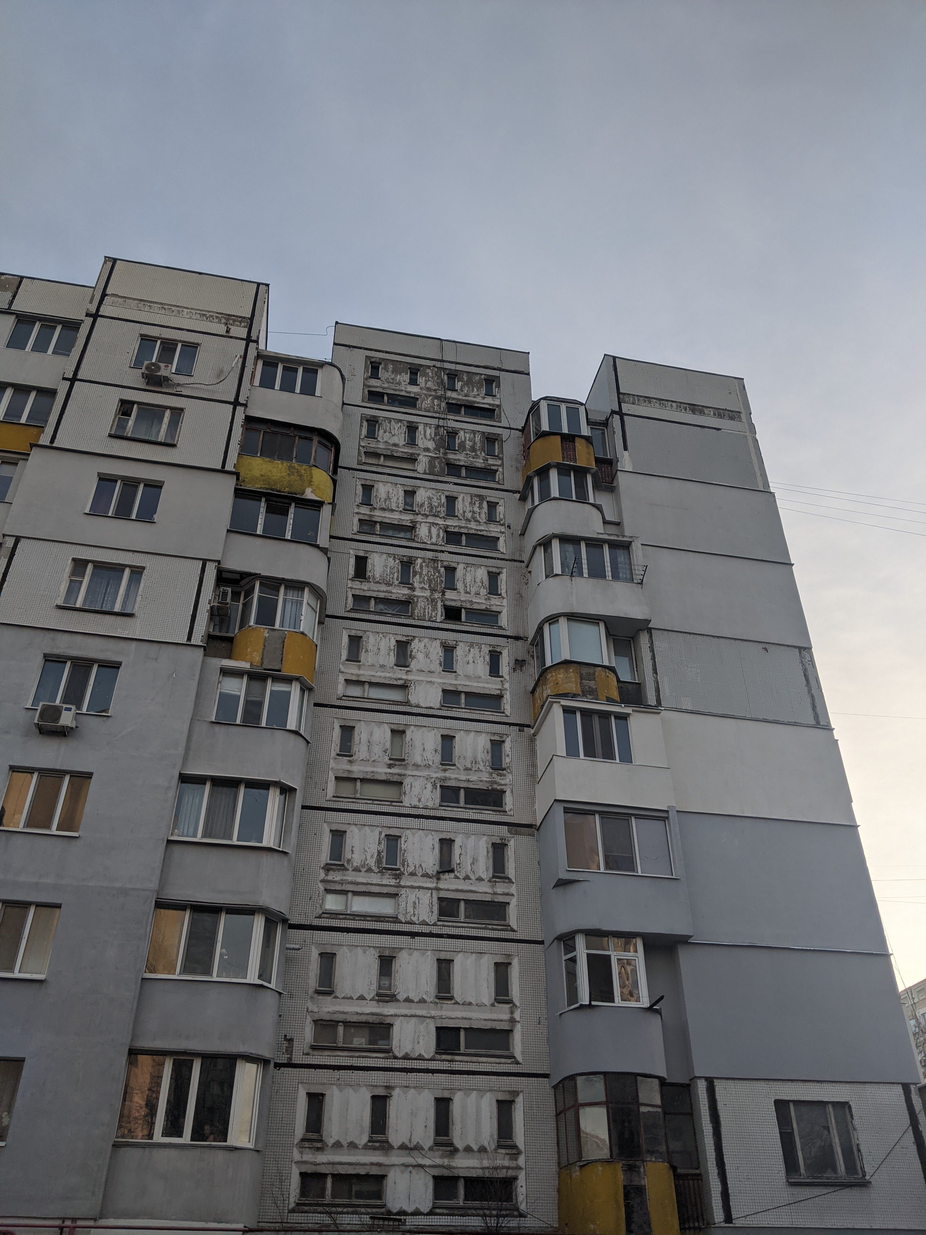 soviet brutalist residential, Chișinău, Moldova (Socialist Modernist)