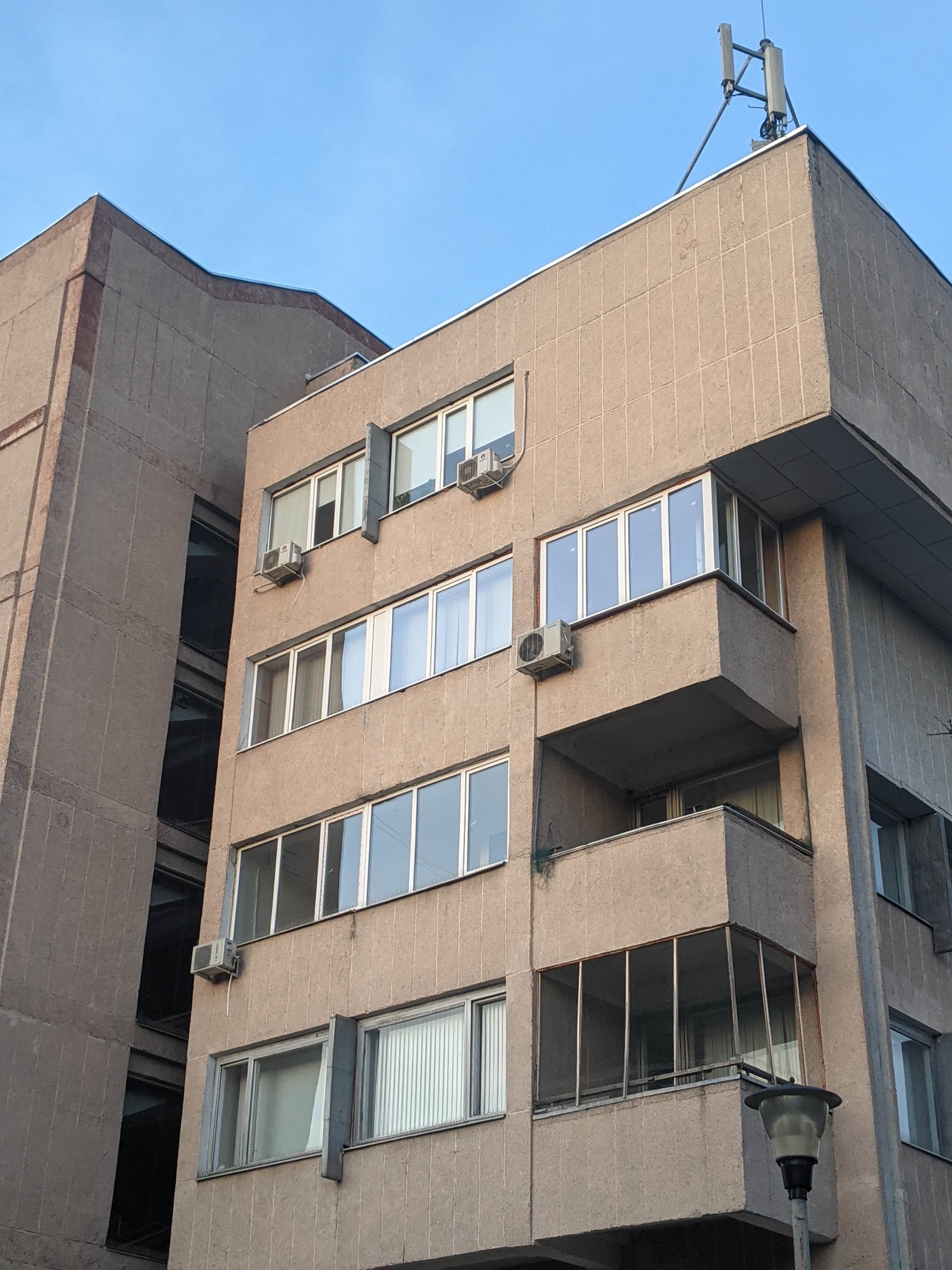 soviet brutalist governance, by Leonid Voronin, Nadezhda Maltseva, Chișinău, Moldova (1987)