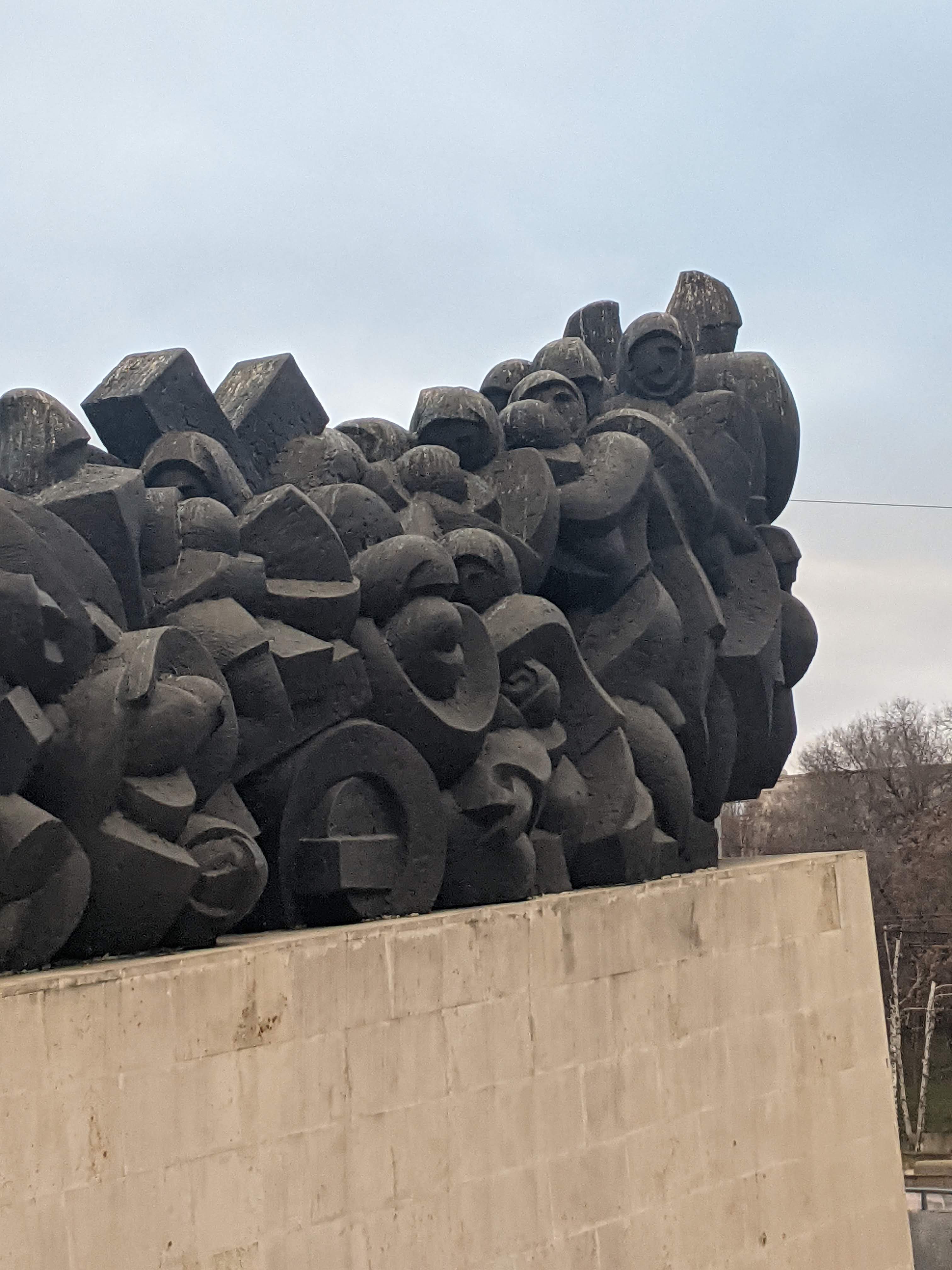 sculpture, by Iurie Platon, Chișinău, Moldova (2013)