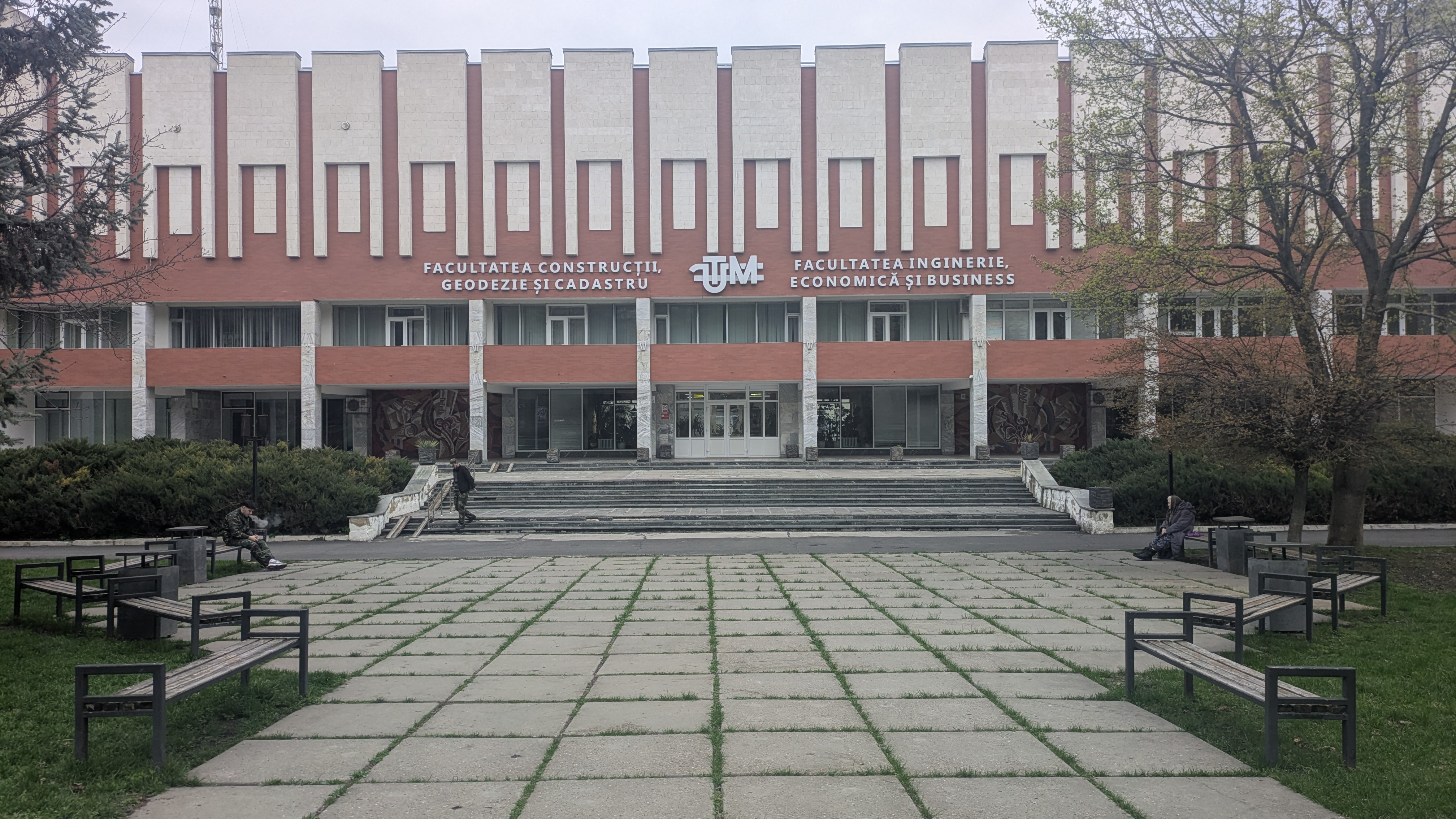 soviet brutalist social, by V. Bessonov (architect), Chișinău, Moldova (1980)