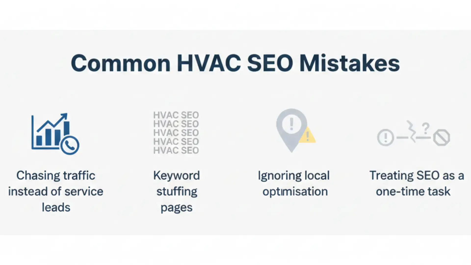Image Shows Common HVAC SEO Mistakes to Avoid