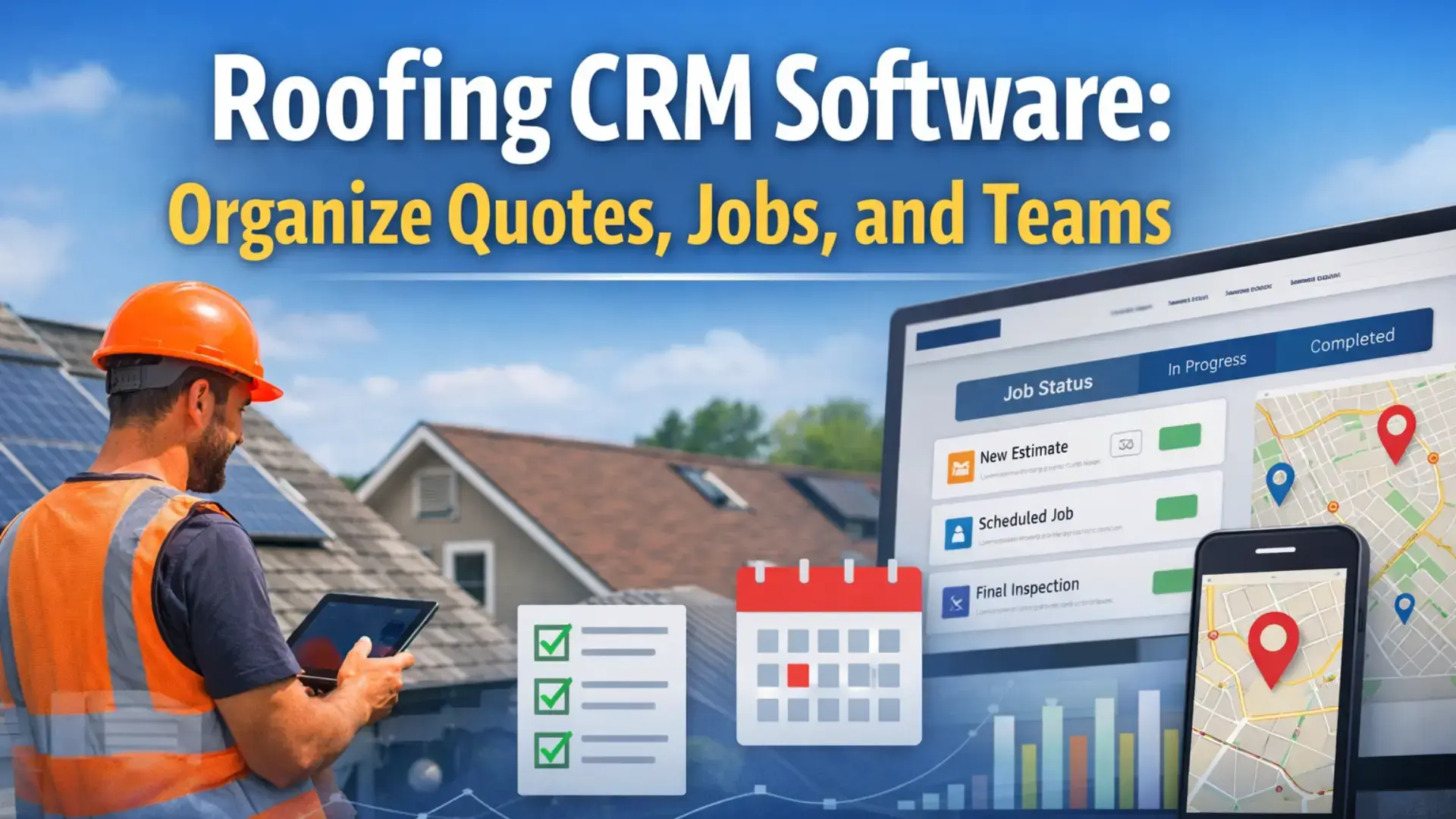 Roofing CRM Software - Organise Quotes, Jobs, and Teams