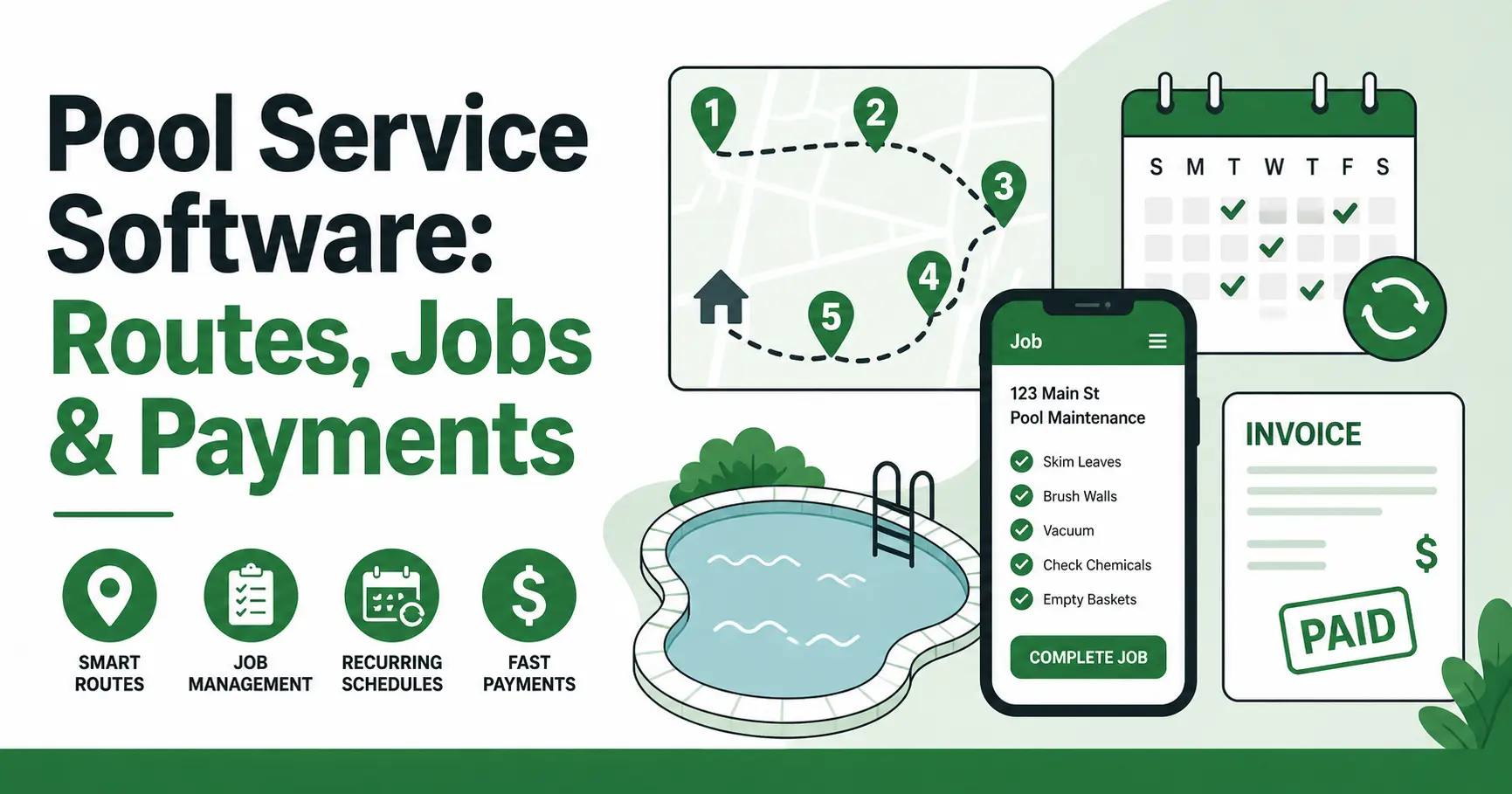 Pool Service Business Software: Manage Routes, Jobs & Payments