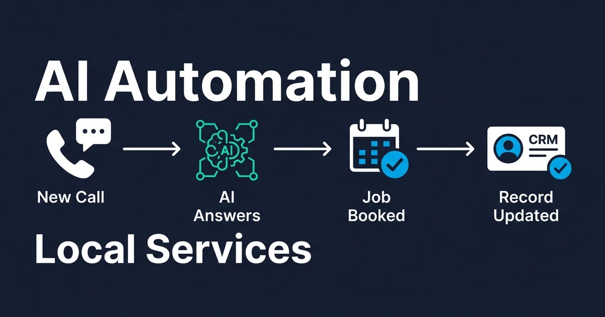 See how local service companies use AI to answer missed calls, schedule jobs, update CRMs, and cut admin without adding another platform. Discover