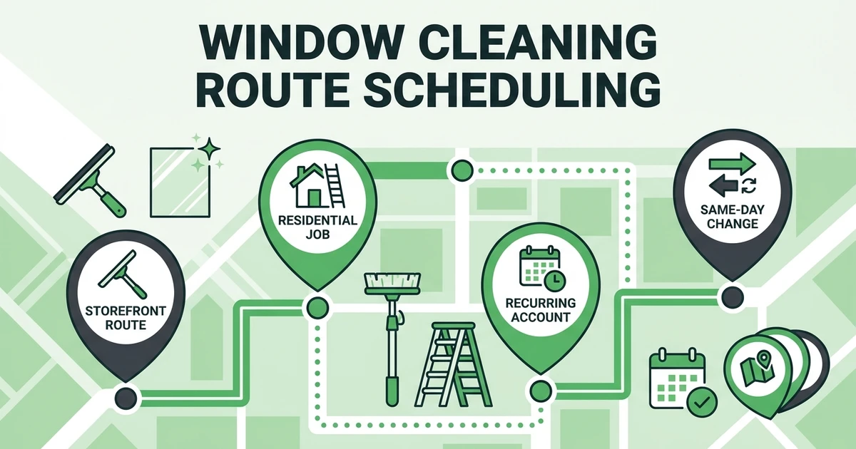 Window Cleaning Route Scheduling: Plan Crews and Recurring Jobs