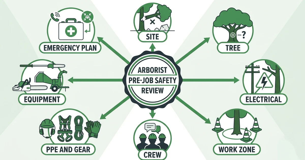 Site, Tree, Electrical, Work Zone, Crew, PPE and Gear, Equipment, Emergency Plan