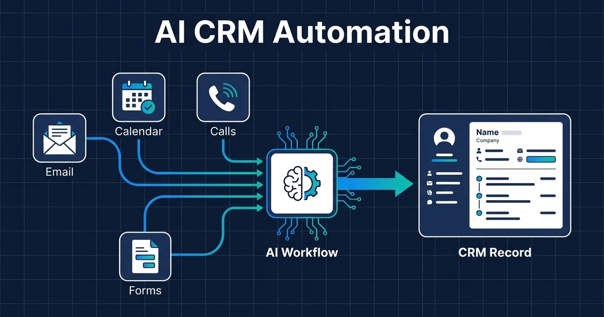 Erfahren Sie, wie AI CRM-Automatisierung Datensätze, Aufgaben, Notizen und Follow-ups aktuell hält, damit Ihr Team weniger Zeit mit CRM-Verwaltung verbringt.