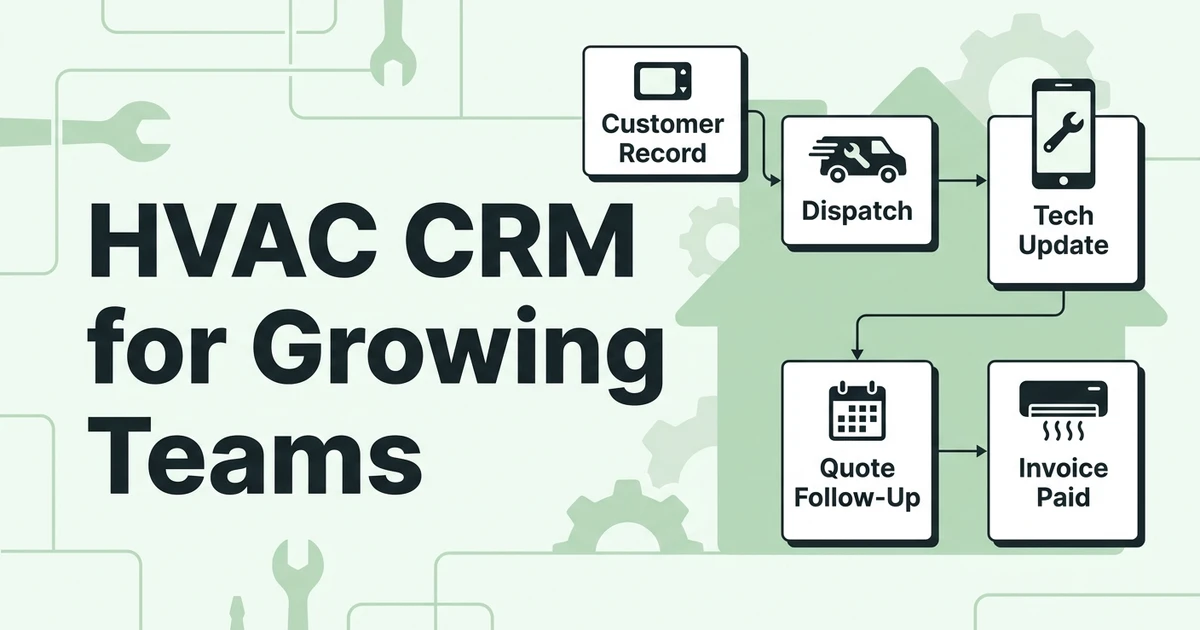 HVAC CRM for Growing Teams: Align Service, Sales, and Techs