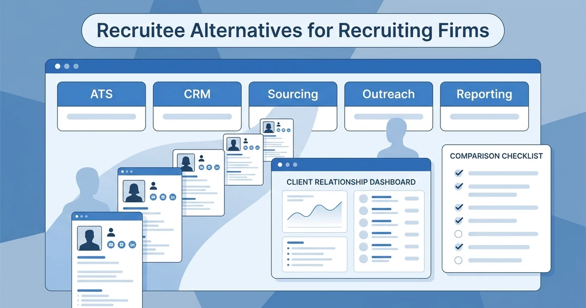 Compare agency-focused Recruitee alternatives with ATS + CRM features, outreach automation, pricing clarity, and migration tips for recruiting firms.