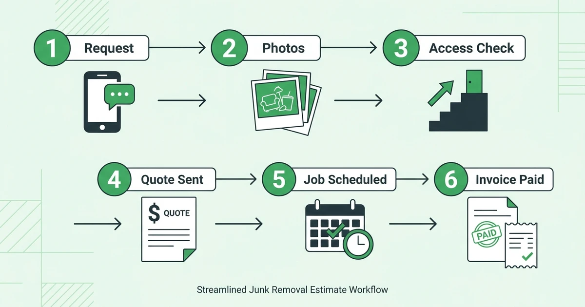 Request, Photos, Access Check, Quote Sent, Job Scheduled, Invoice Paid