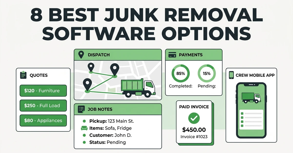 8 Best Junk Removal Software Options for Quotes and Dispatch
