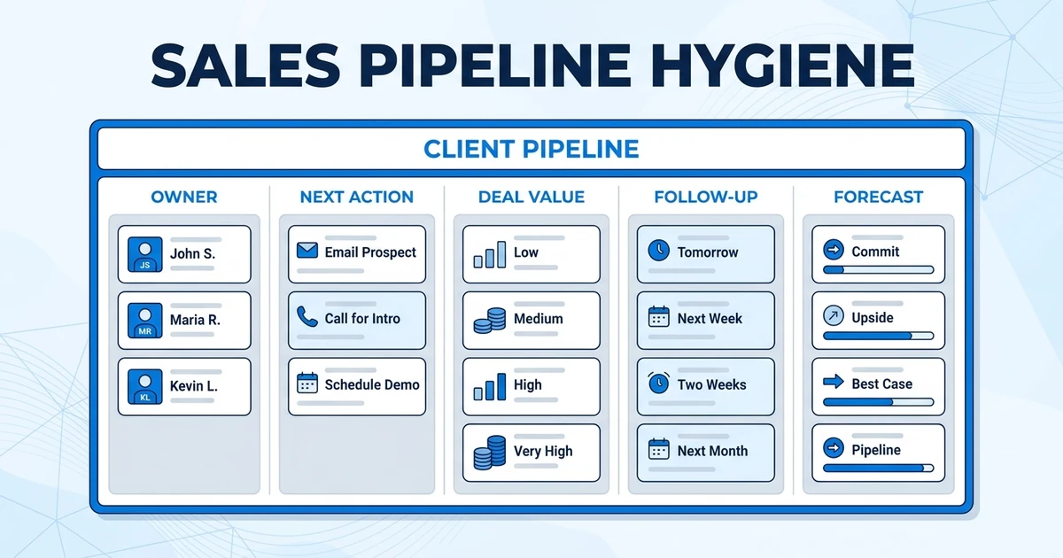 Recruitment Sales Pipeline Hygiene for Agencies