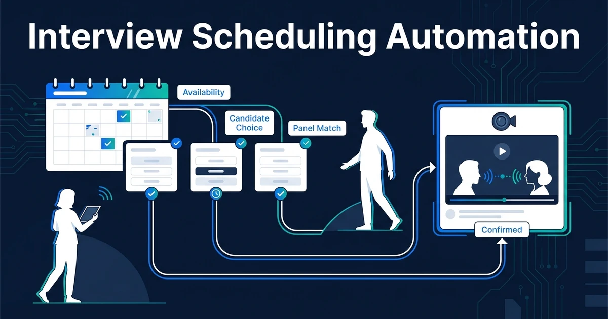 Automatisering van interviewplanning coördineert agenda's, herinneringen, nieuwe afspraken en ATS-updates, zodat recruiters niet langer elke boeking via e-mail hoeven te beheren.